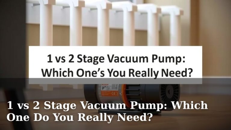 1 vs 2 Stage Vacuum Pump: Which One Do You Really Need?