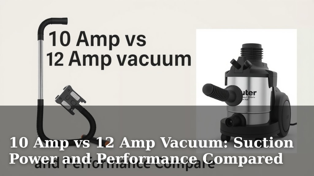 10 Amp vs 12 Amp Vacuum: Suction Power and Performance Compared