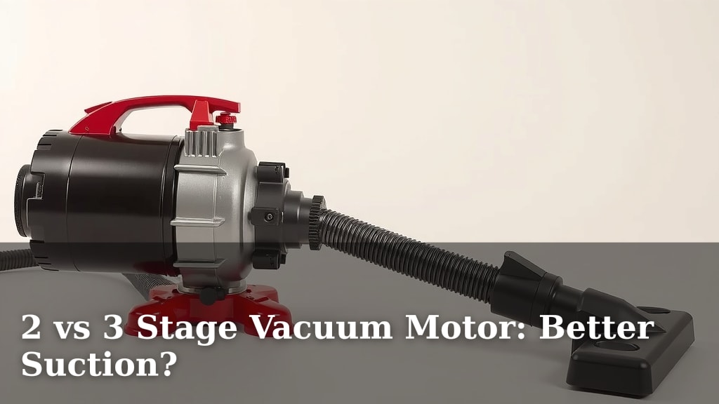 2 vs 3 Stage Vacuum Motor: Better Suction?
