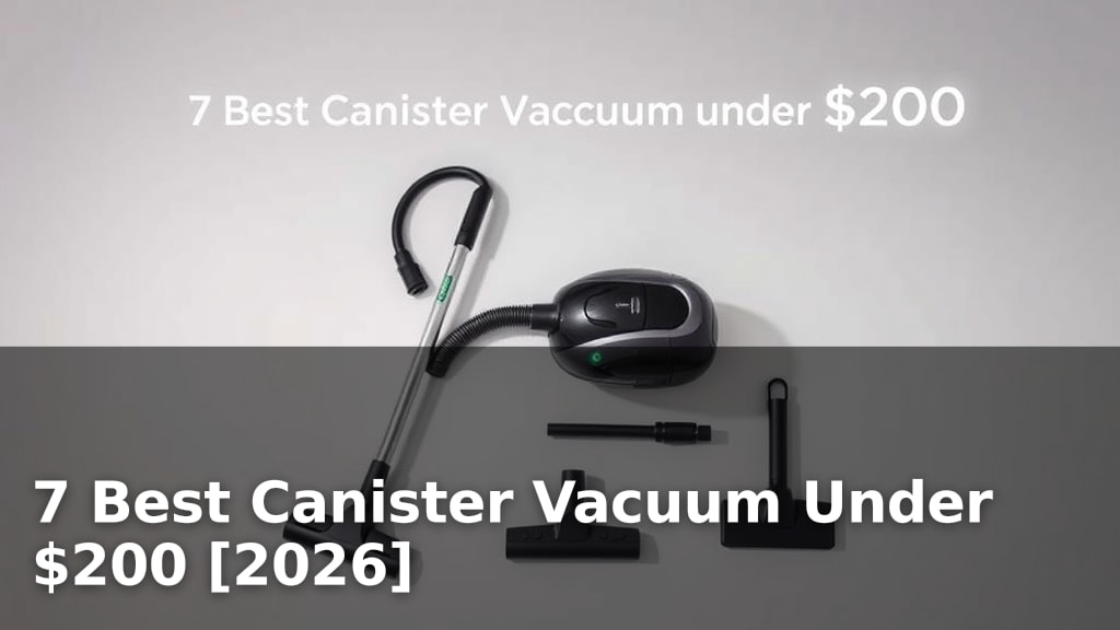 7 Best Canister Vacuum Under $200 [2026]