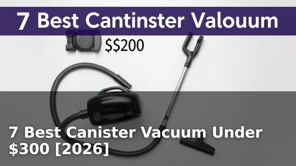 7 Best Canister Vacuum Under $300 [2026]