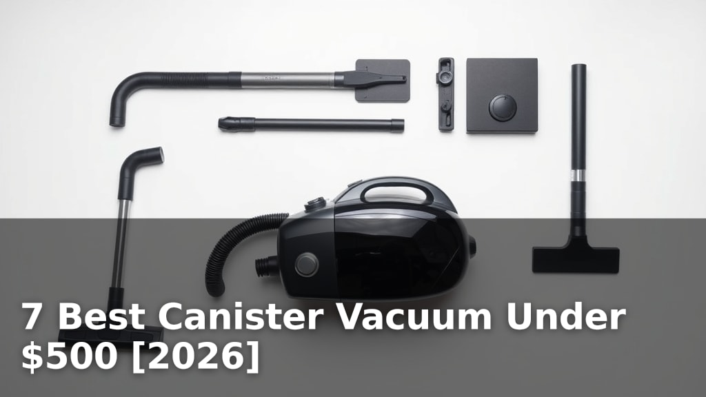 7 Best Canister Vacuum Under $500 [2026]