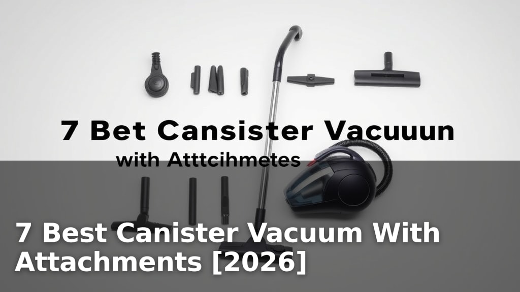 7 Best Canister Vacuum With Attachments [2026]