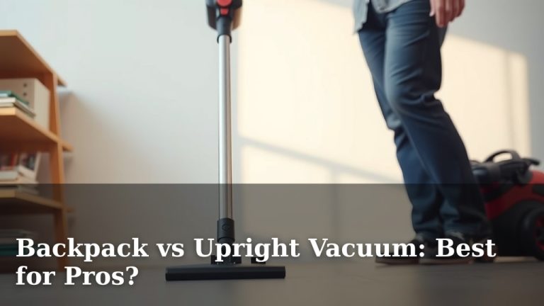 Backpack vs Upright Vacuum: Best for Pros?