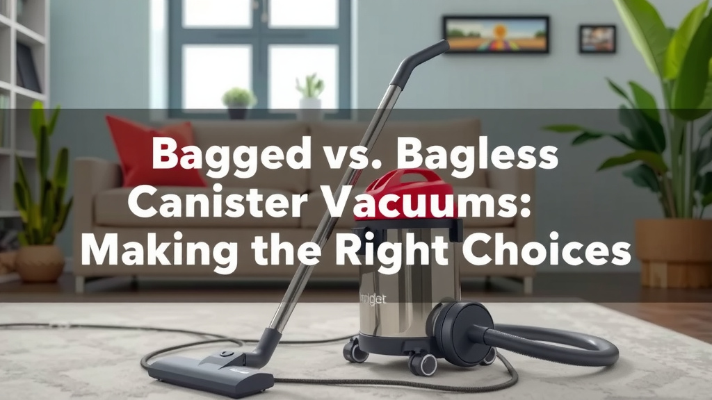 Bagged vs. Bagless Canister Vacuums: Making the Right Choice