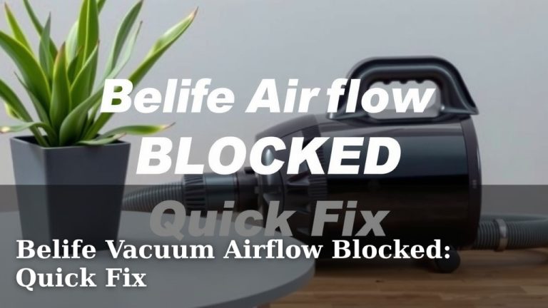 Belife Vacuum Airflow Blocked: Quick Fix