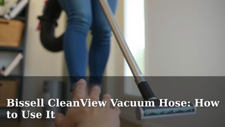 Bissell CleanView Vacuum Hose: How to Use It