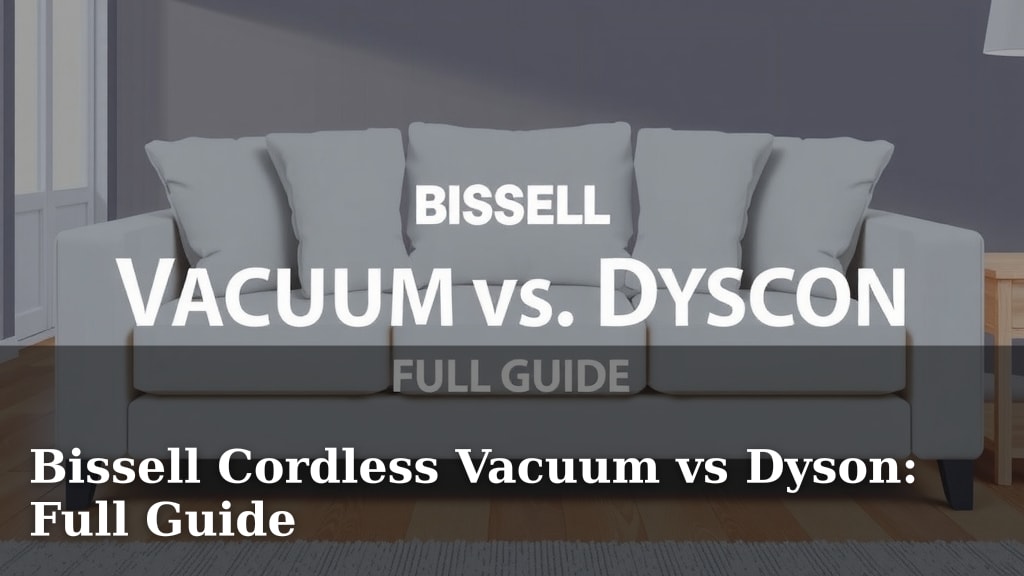 Bissell Cordless Vacuum vs Dyson: Full Guide