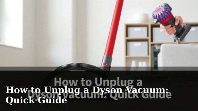 How to Unplug a Dyson Vacuum: Quick Guide
