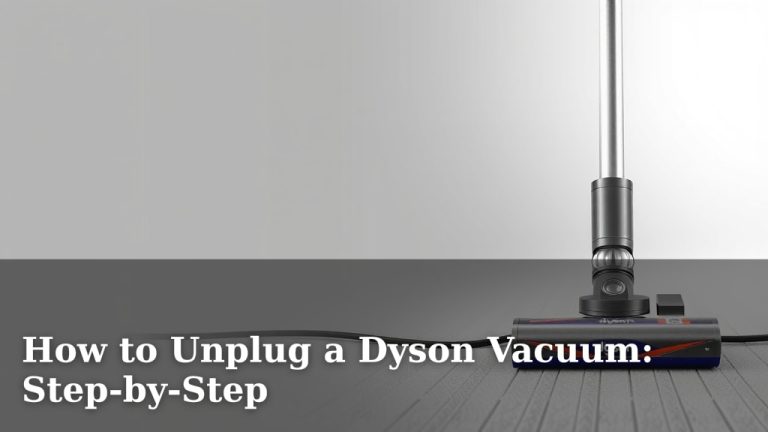 How to Unplug a Dyson Vacuum: Step-by-Step