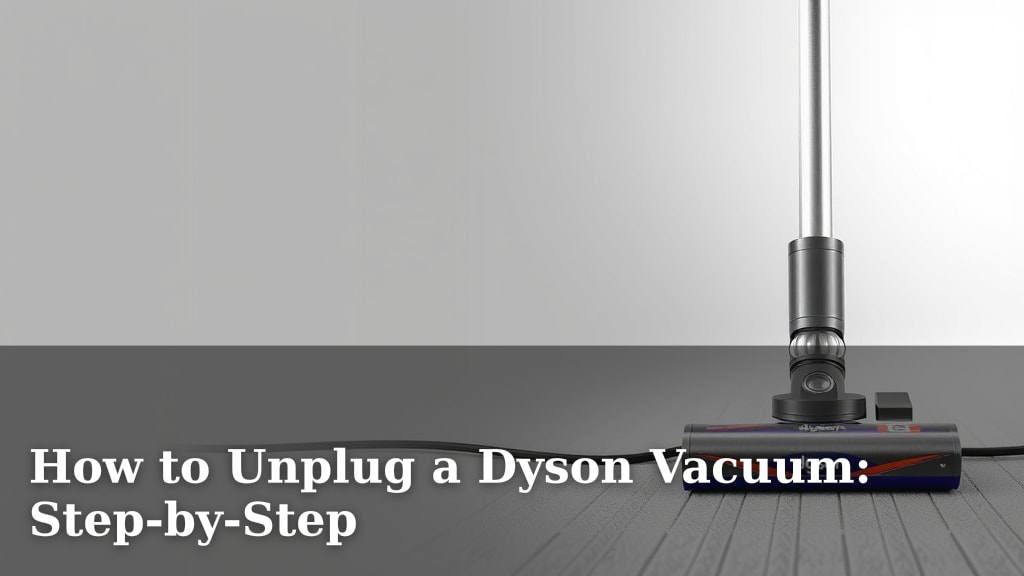 How to Unplug a Dyson Vacuum: Step-by-Step
