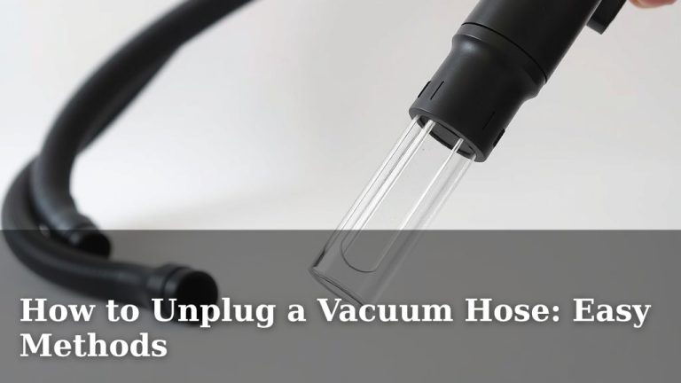 How to Unplug a Vacuum Hose: Easy Methods