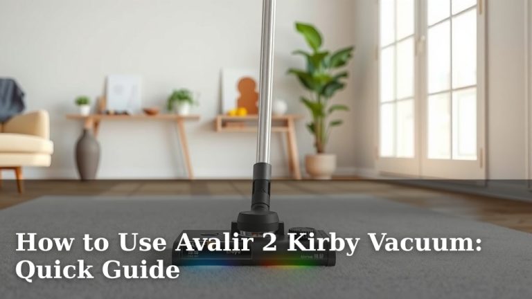 How to Use Avalir 2 Kirby Vacuum: Quick Guide