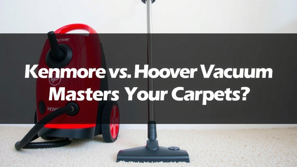 Kenmore vs. Hoover: Which Vacuum Masters Your Carpets?