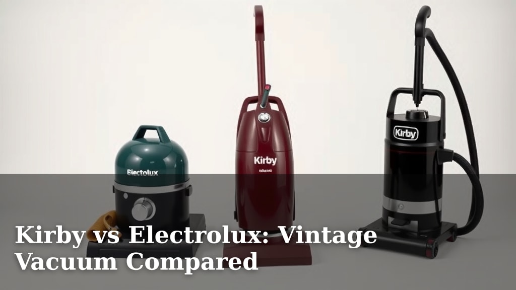 Kirby vs Electrolux: Vintage Vacuum Compared