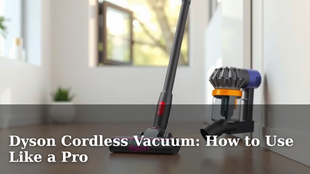 Dyson Cordless Vacuum: How to Use Like a Pro