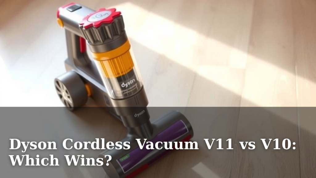 Dyson Cordless Vacuum V11 vs V10: Which Wins?