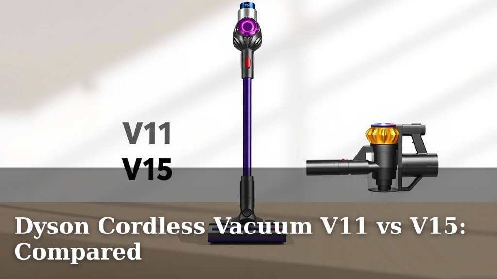 Dyson Cordless Vacuum V11 vs V15: Compared
