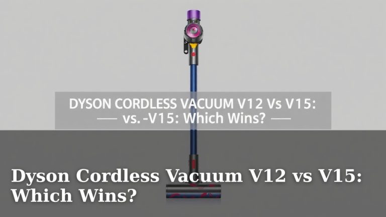 Dyson Cordless Vacuum V12 vs V15: Which Wins?