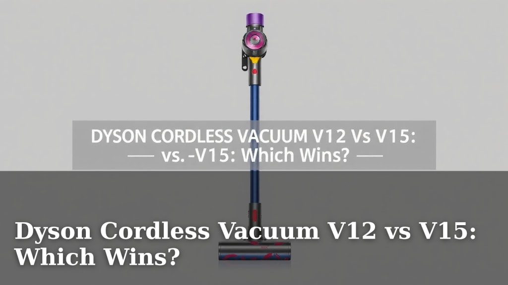 Dyson Cordless Vacuum V12 vs V15: Which Wins?