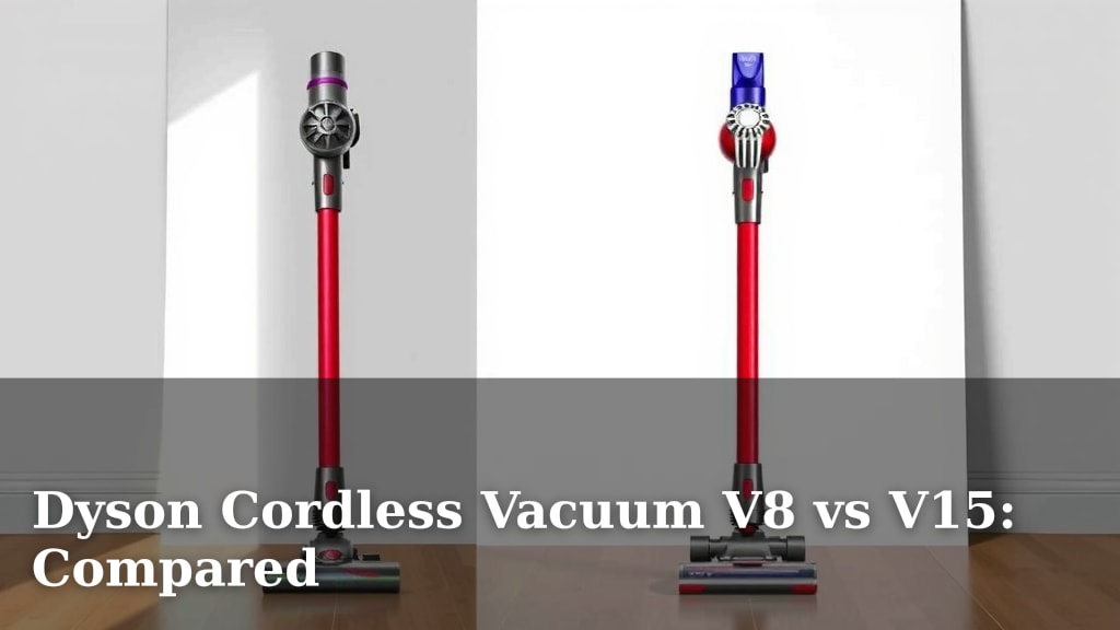 Dyson Cordless Vacuum V8 vs V15: Compared