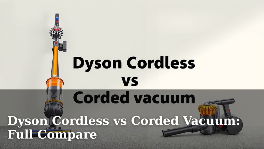 Dyson Cordless vs Corded Vacuum: Full Compare