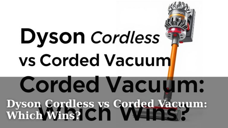 Dyson Cordless vs Corded Vacuum: Which Wins?