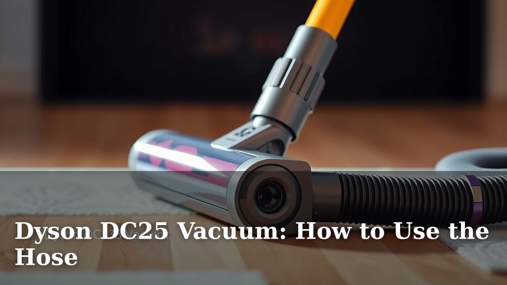 Dyson DC25 Vacuum: How to Use the Hose