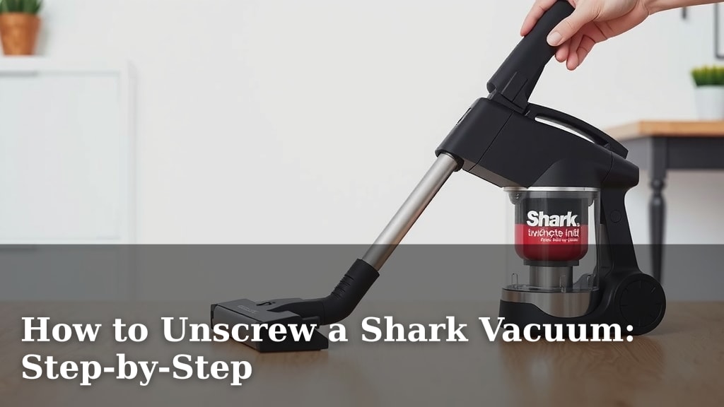 How to Unscrew a Shark Vacuum: Step-by-Step