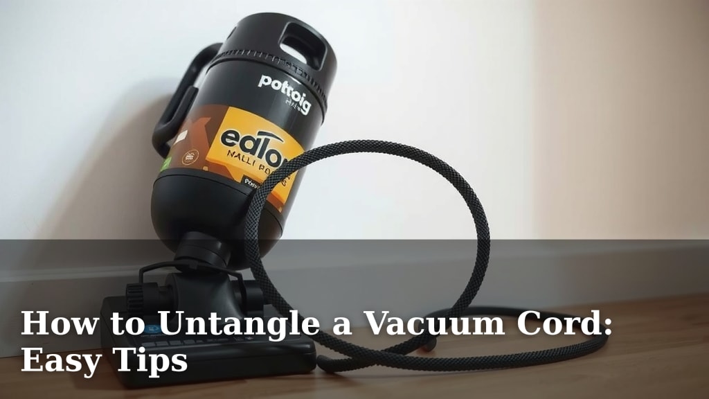 How to Untangle a Vacuum Cord: Easy Tips