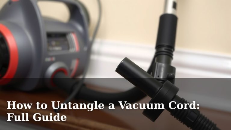 How to Untangle a Vacuum Cord: Full Guide