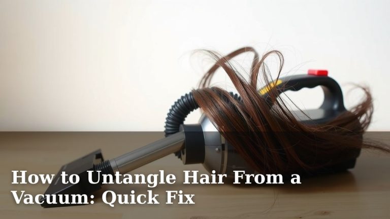 How to Untangle Hair From a Vacuum: Quick Fix