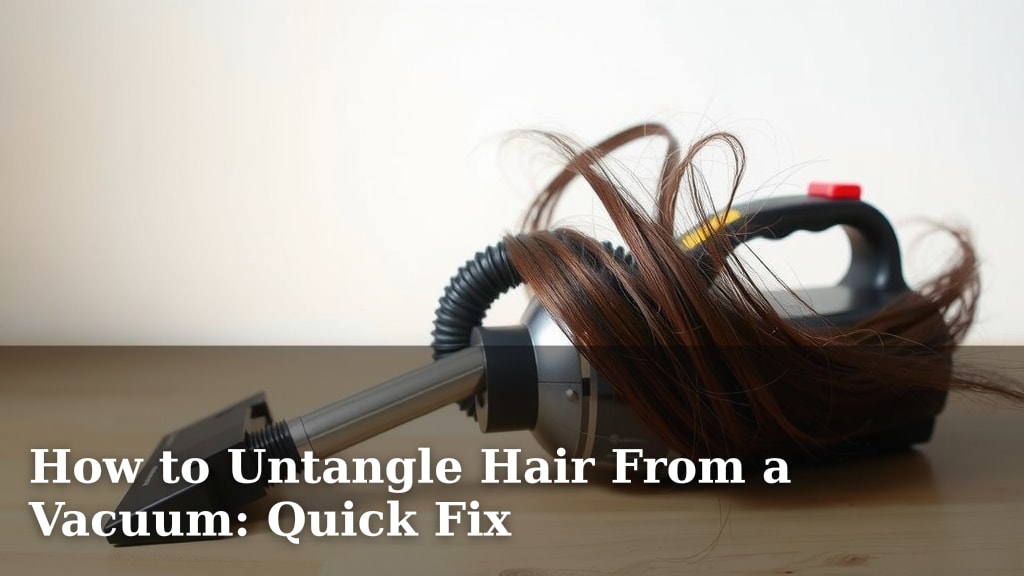 How to Untangle Hair From a Vacuum: Quick Fix