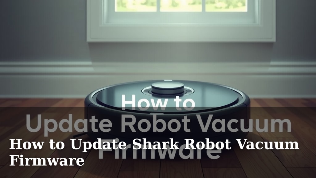 How to Update Shark Robot Vacuum Firmware