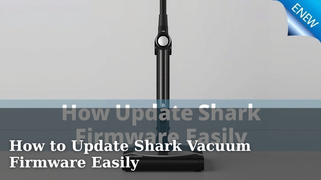How to Update Shark Vacuum Firmware Easily