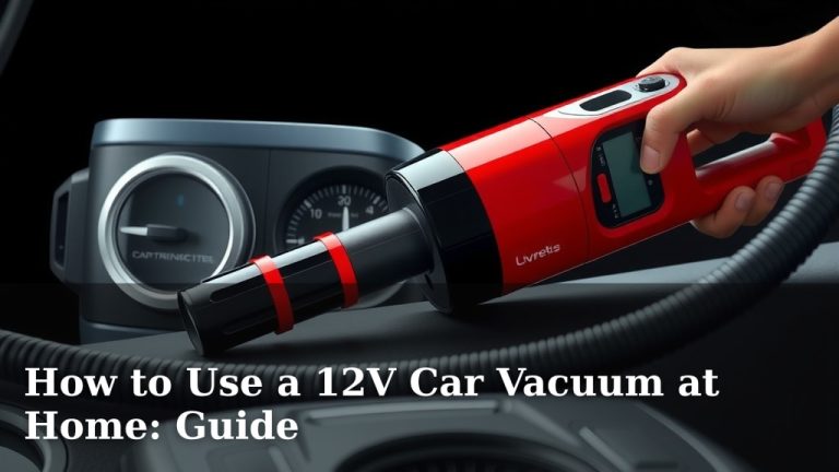 How to Use a 12V Car Vacuum at Home: Guide