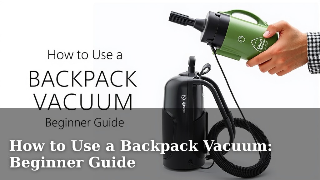 How to Use a Backpack Vacuum: Beginner Guide