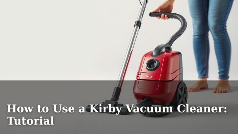 How to Use a Kirby Vacuum Cleaner: Tutorial