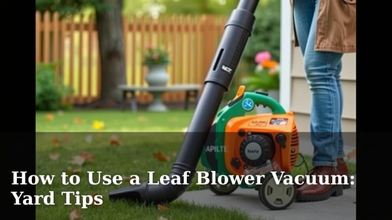 How to Use a Leaf Blower Vacuum: Yard Tips