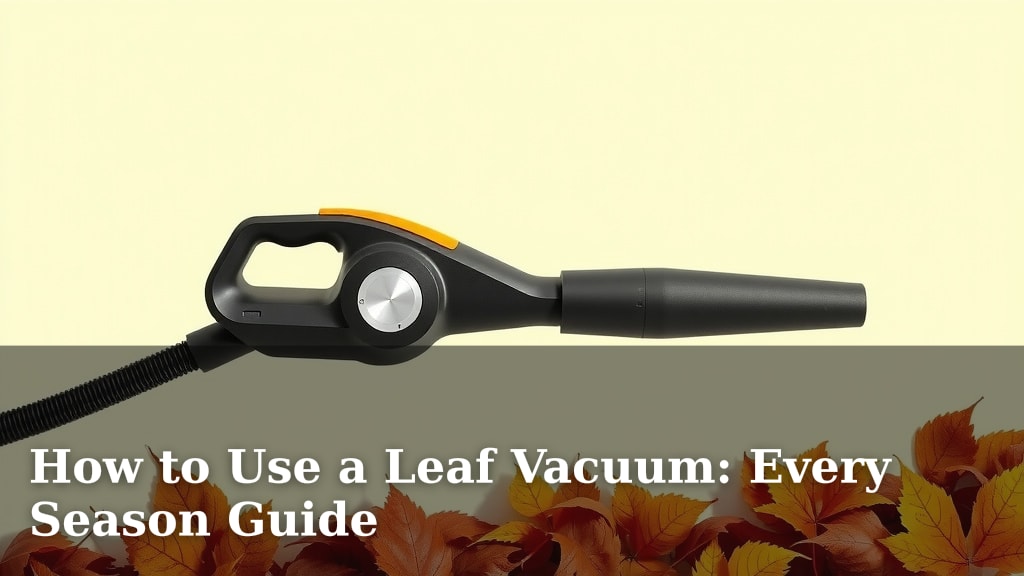 How to Use a Leaf Vacuum: Every Season Guide
