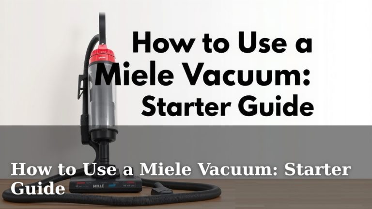 How to Use a Miele Vacuum: Starter Guide