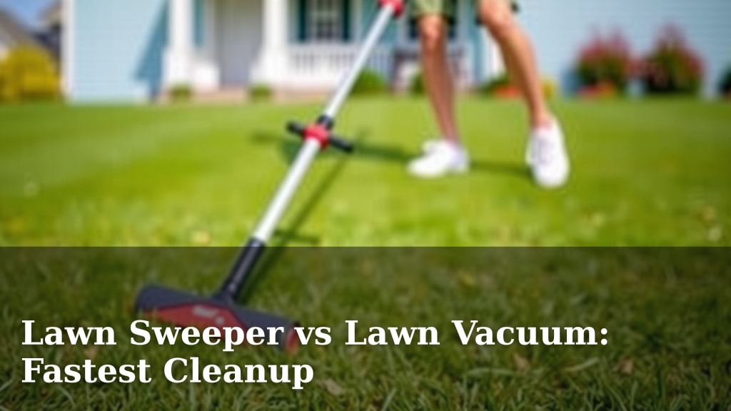 Lawn Sweeper vs Lawn Vacuum: Fastest Cleanup