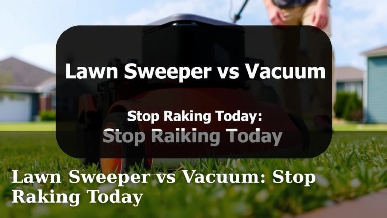 Lawn Sweeper vs Vacuum: Stop Raking Today