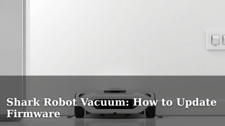 Shark Robot Vacuum: How to Update Firmware