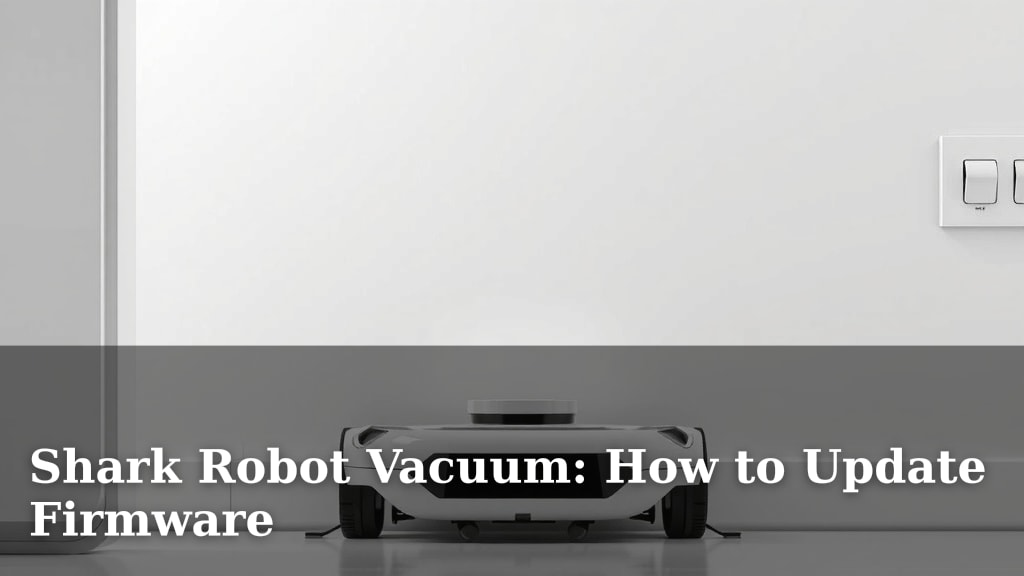 Shark Robot Vacuum: How to Update Firmware