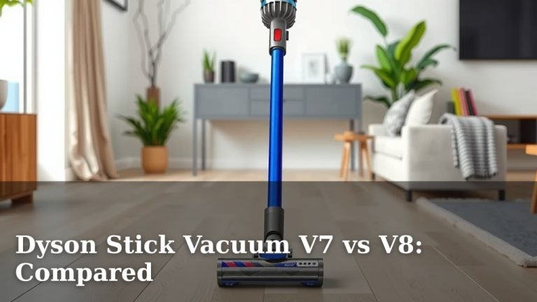 Dyson Stick Vacuum V7 vs V8: Compared