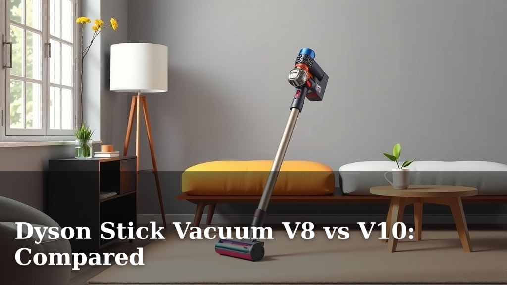 Dyson Stick Vacuum V8 vs V10: Compared