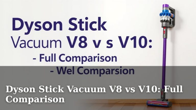 Dyson Stick Vacuum V8 vs V10: Full Comparison