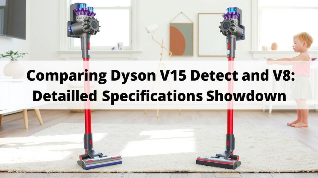 Comparing Dyson V15 Detect and V8: A Detailed Specification Showdown