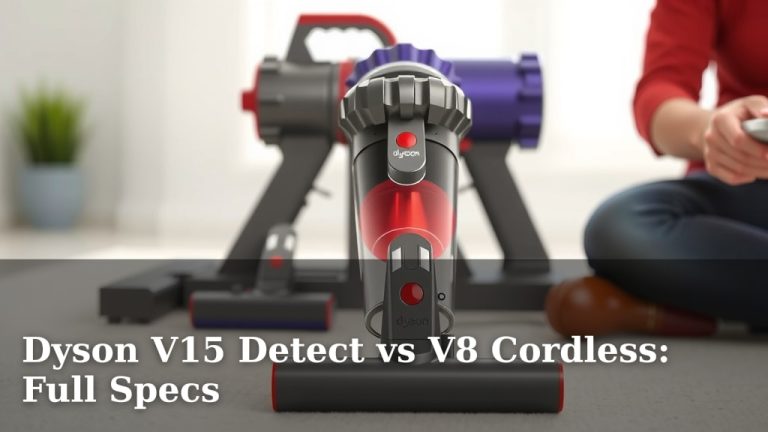 Dyson V15 Detect vs V8 Cordless: Full Specs